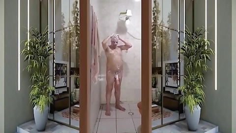 O Meu Banho Gostoso Com o Pau Duro 004